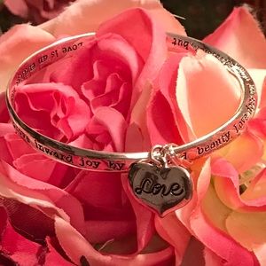 Love silver bracelet set